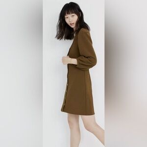 NWT MADEWELL asparagus, green, beautiful dress